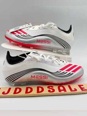 Adidas MESSI Adizero F50 ELITE FG K Soccer Silver JP7451 GS Size 5.5 NWT